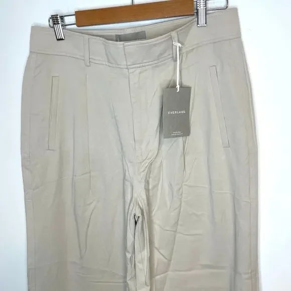 Everlane The Way-High Drape Pant In Sandstone Size 12 Short New - Picture 5 of 14